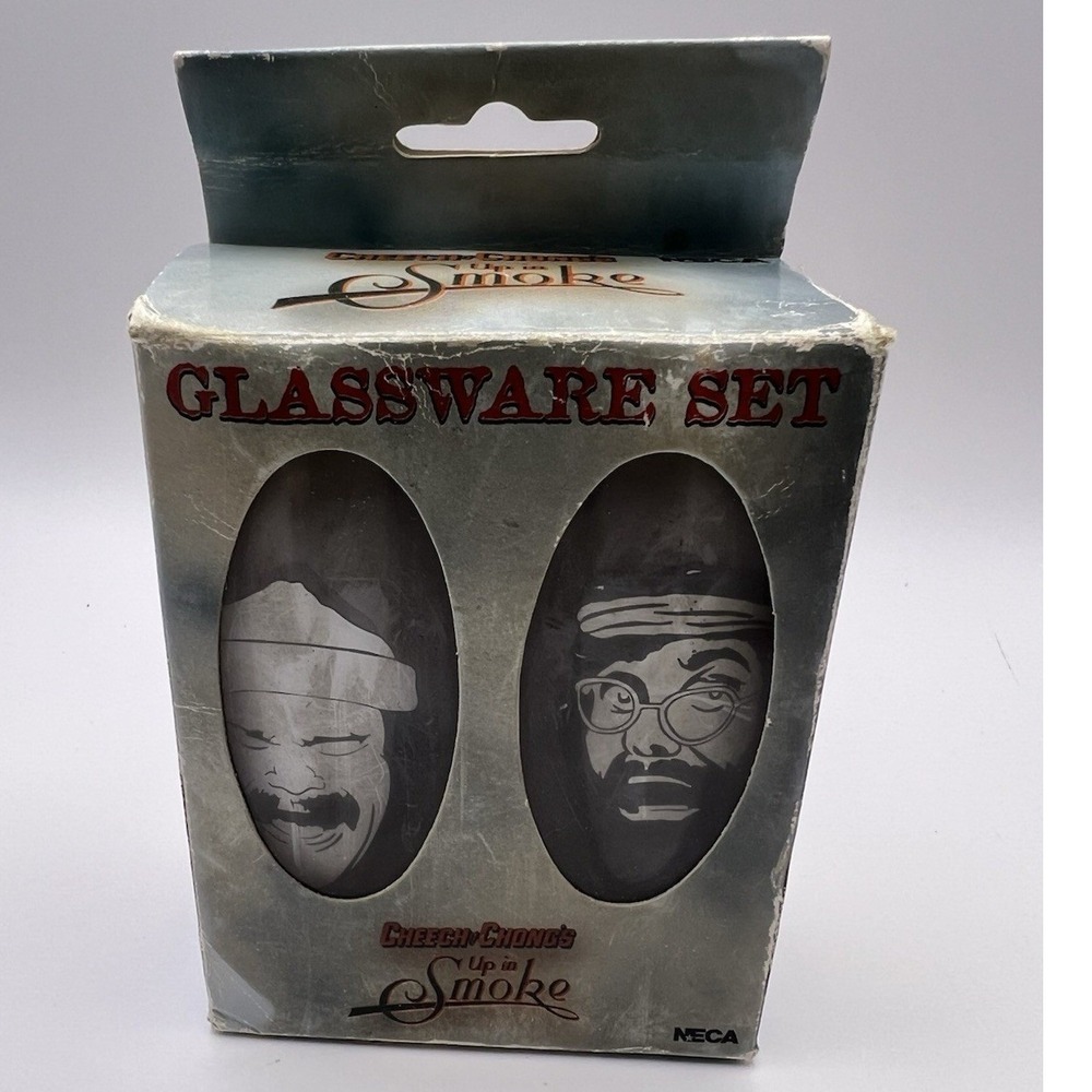 Cheech And Chong Up In Smoke Shot Glasses in box. READ